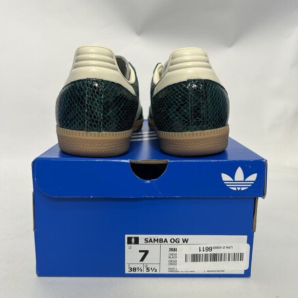 adidas Samba OG Snakeskin Pack - “Collegiate Green” JR8848 - Picture 4 of 6